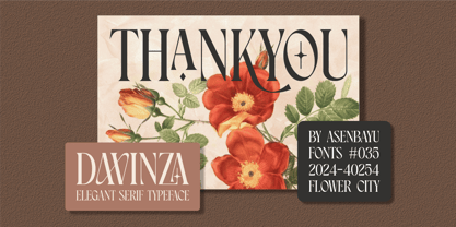 Davinza Font Poster 14