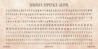 Davinza Font Poster 13