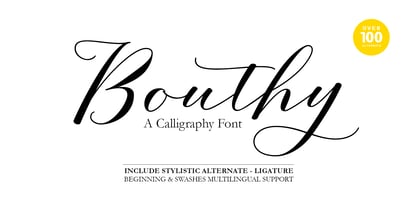 Bouthy Font Poster 1