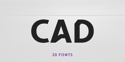Cad Font Poster 1