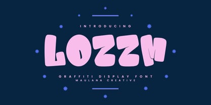 mc Lozzm Font Poster 1