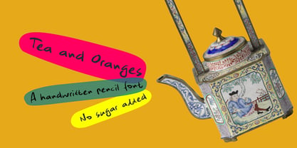 Tea And Oranges Font Poster 1