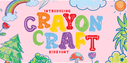 Crayon Craft Font Poster 1
