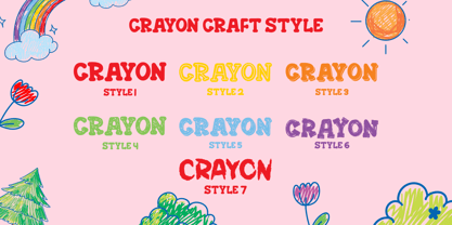 Crayon Craft Font Poster 10
