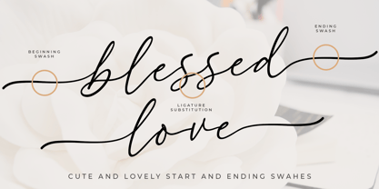 Blessed Love Font Poster 2