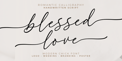 Blessed Love Font Poster 1