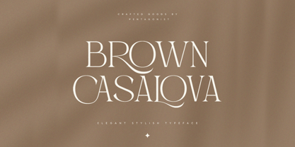 Brown Casalova Font Poster 1