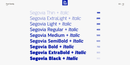 Segovia Normal Font Poster 3