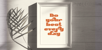 Golden Sunny Font Poster 4