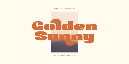 Golden Sunny Font Poster 1