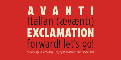 Avanti Font Poster 3