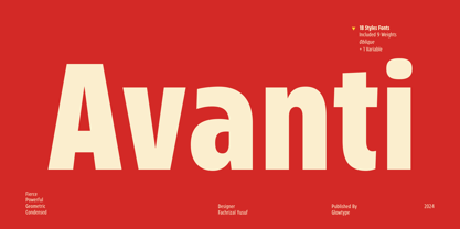 Avanti Font Poster 1