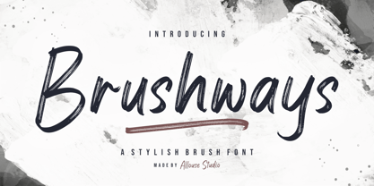 Brushways Font Poster 1
