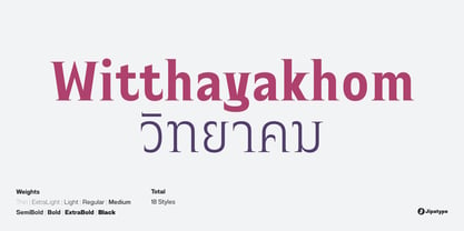 Witthayakhom Font Poster 1