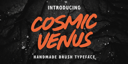 Cosmic Venus Font Poster 1