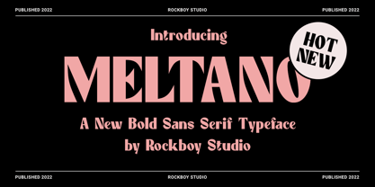 Meltano Font Poster 1