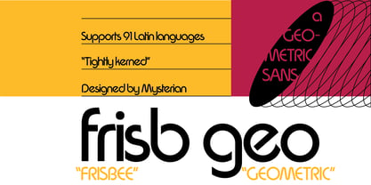 Frisb Geo Font Poster 1