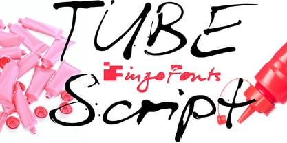Tube Script Font Poster 1