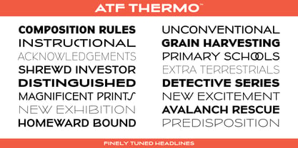 ATF Thermo Font Poster 4