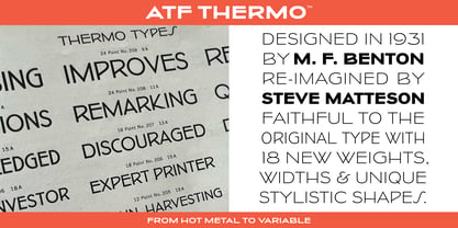 ATF Thermo Font Poster 1