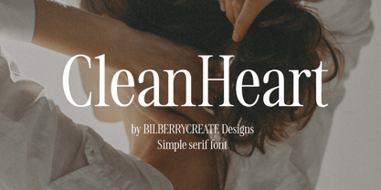 Clean Heart Font Poster 1