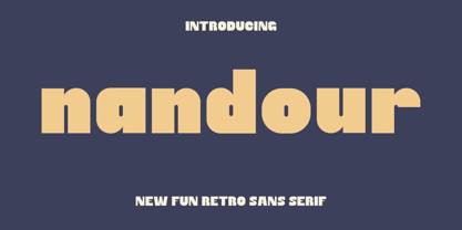 Nandour Font Poster 1