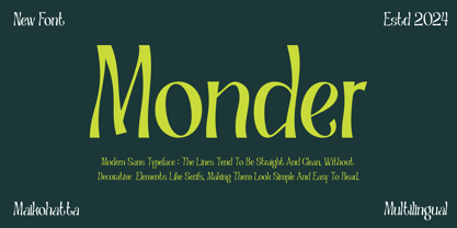 Monder Font Poster 1