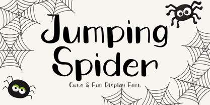 Jumping Spider Font Poster 1