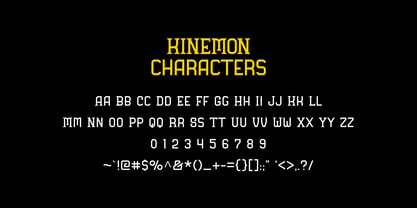 Kinemon Font Poster 3