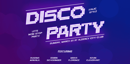 Aldercy Disco Font Poster 2