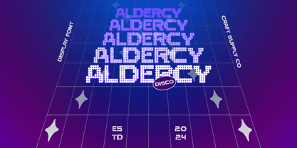 Aldercy Disco Font Poster 1