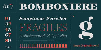 Bomboniere Font Poster 1
