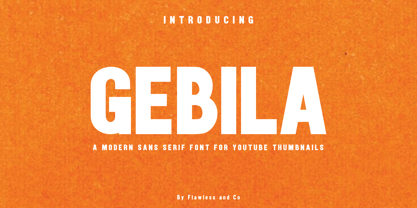 Gebila Font Poster 1