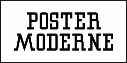 Poster Moderne JNL Font Poster 2