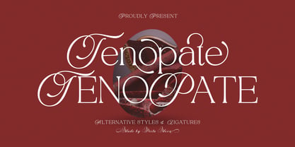 Tenopate Font Poster 1