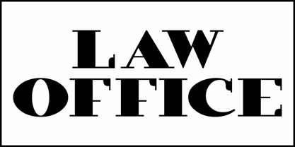 Law Office JNL Font Poster 2