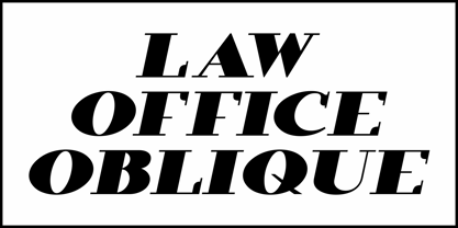 Law Office JNL Font Poster 4