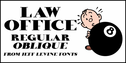 Law Office JNL Font Poster 1
