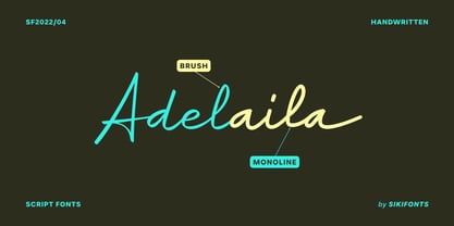 Adelaila Font Poster 1