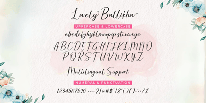 Lovely Ballikha Font Poster 6