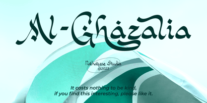 Al Ghazalia Font Poster 11
