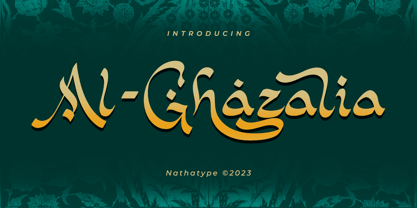 Al Ghazalia Font Poster 1