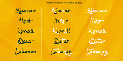 Al Ghazalia Font Poster 8