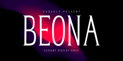 Beona Display Font Poster 1
