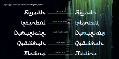 Ramadhan Night Font Poster 7