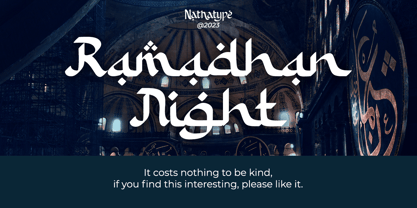 Ramadhan Night Font Poster 11