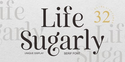 Life Sugarly Font Poster 1