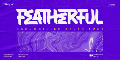 Featherful Font Poster 1