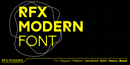RFX Modern Font Poster 1