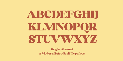 Bright Almond Font Poster 10
